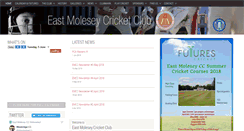 Desktop Screenshot of eastmoleseycricketclub.co.uk